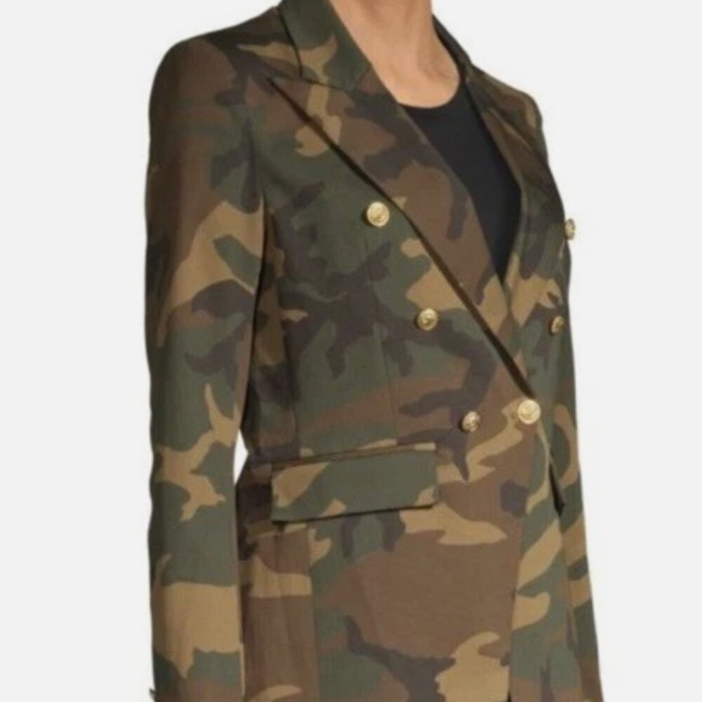 NWT Generation Love Camo Blazer Edgy Military-Inspo Utility Luxe  Size XS - Picture 3 of 15